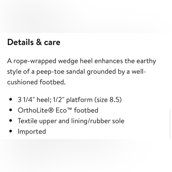 TOMS Michelle Espadrille Peep Toe Wedge - Picture 15 of 15